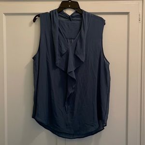 Sheer sleeveless blouse with matching cami